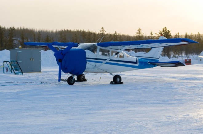 Keeping my Cessna 206 warm and ready to go was essential.
